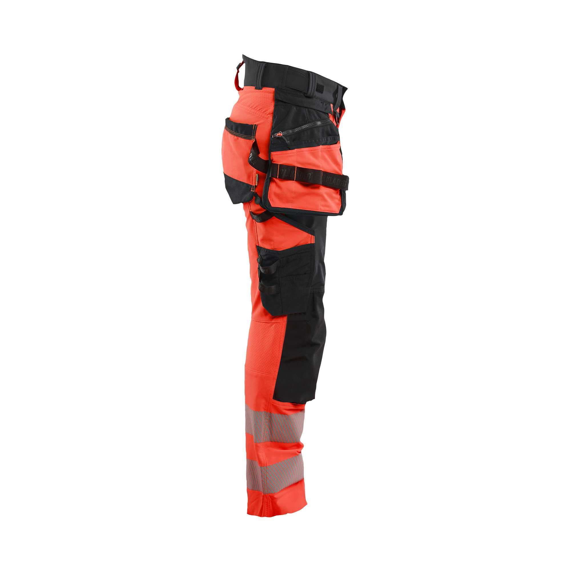 BLAKLADER 70221648 Women's Hi Vis trousers 4 way stretch Hi Vis Reflective Work Trousers Women - double weave